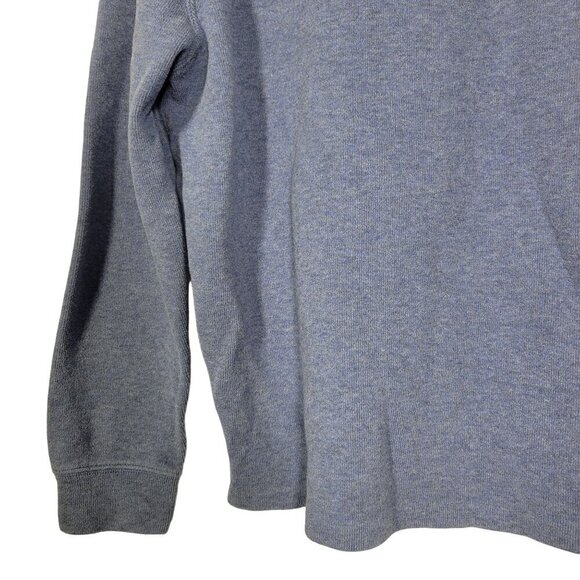 Polo Ralph Lauren Men's Ribbed 100% Cotton 1/4 Zip Blue Pullover Sweater Size M - Picture 12 of 12